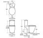 Ideal Standard concept Standard Close Toilet Seat supplied with Hinges E791801 / 5017830399391