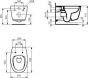 Ideal Standard Toilet Seats Dea Seat and Cover Soft Close  T676701  