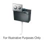Fastpart Ideal Standard/Armitage Shanks Chrome Flush Plate for Concealed, Furniture And Behind False Wall Toilets With Air Tubes S4399AA - MTSL022