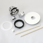 Fastpart Ideal Standard Armitage Shank Dual Flush Push Button with a Large White round Plate S4496AA